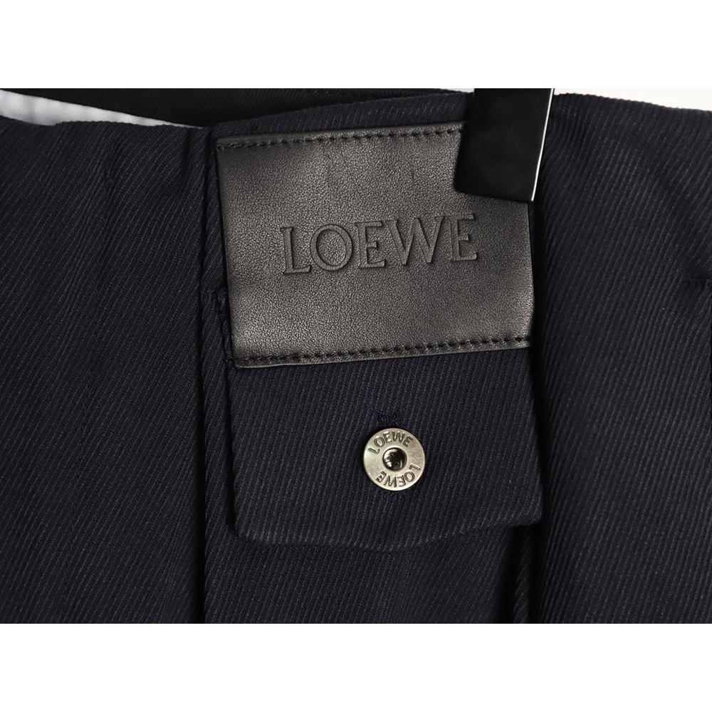 Loewe Leather Pocket Casual Trousers,Loewe