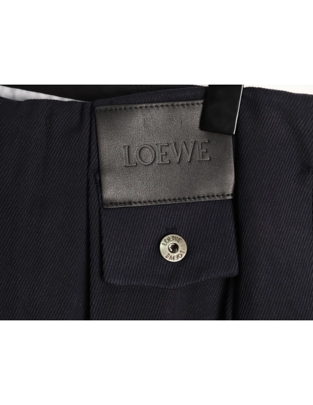Loewe Leather Pocket Casual Trousers,Loewe