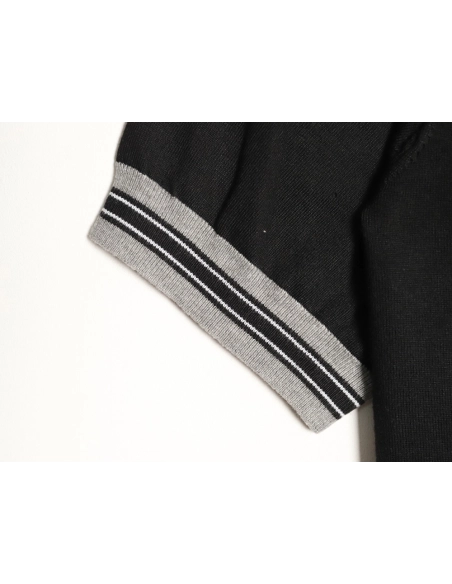 Prada logo embroidered half-zip knit polo short-sleeved shirt,Prada