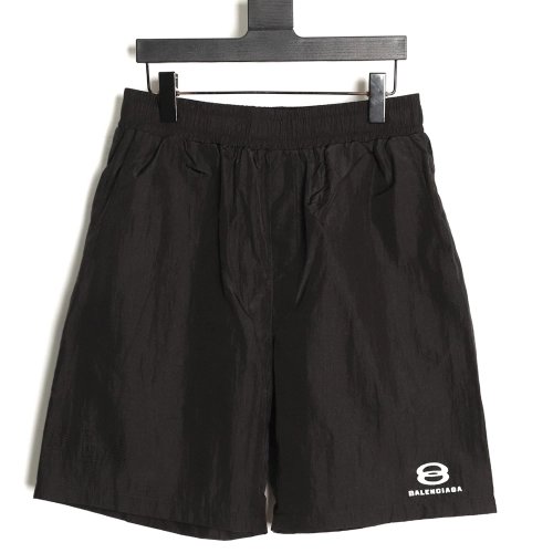 Balenciaga double-ring logo embroidered shorts,Balenciaga