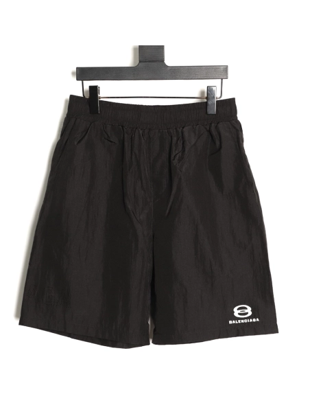 Balenciaga double-ring logo embroidered shorts,Balenciaga