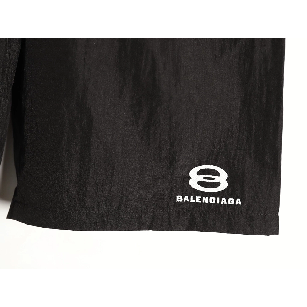 Balenciaga double-ring logo embroidered shorts,Balenciaga