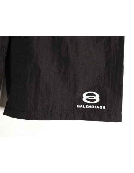 Balenciaga double-ring logo embroidered shorts,Balenciaga