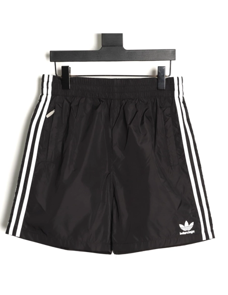 Balenciaga x Adidas Trefoil Logo-Embroidered Shorts,Balenciaga
