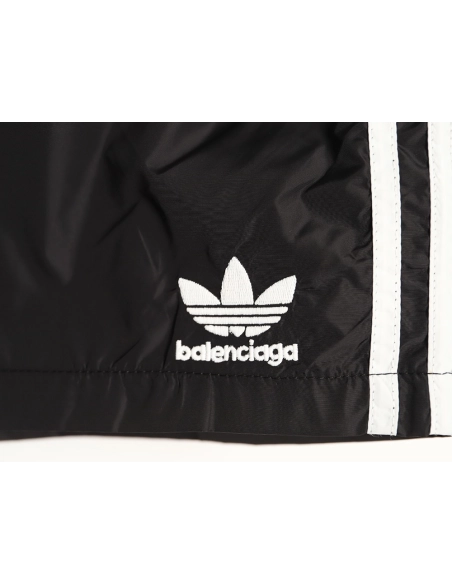 Balenciaga x Adidas Trefoil Logo-Embroidered Shorts,Balenciaga