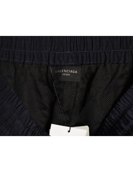 Balenciaga metal patch logo letter embroidered shorts,Balenciaga