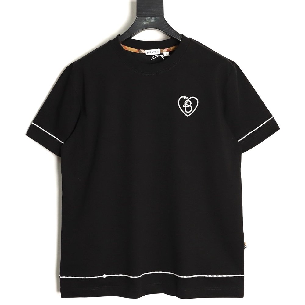 Burberry Heart Letter Short-Sleeve T-Shirt TSK1,Burberry
