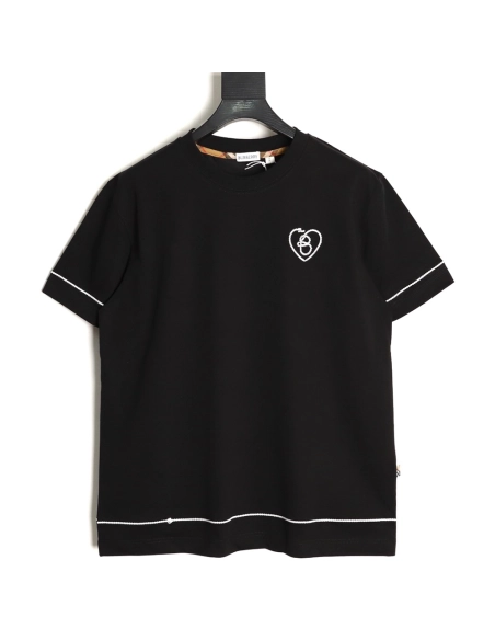 Burberry Heart Letter Short-Sleeve T-Shirt TSK1,Burberry