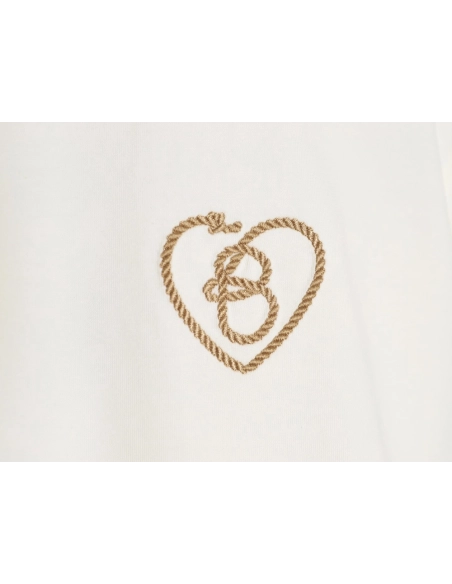 Burberry Heart Letter Short-Sleeve T-Shirt,Burberry
