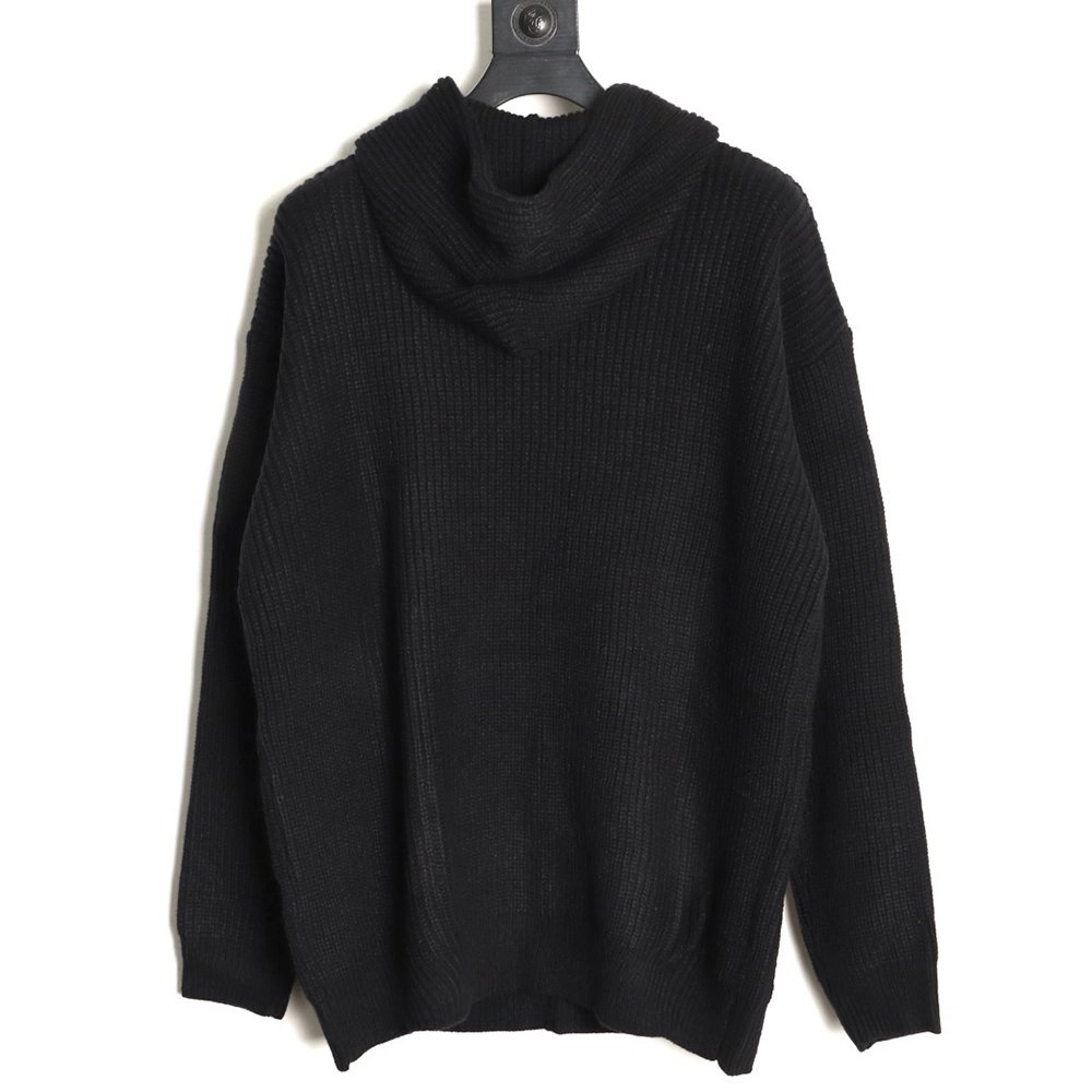 Celine leather appliqu¨¦ embroidered wool hoodie,Celine