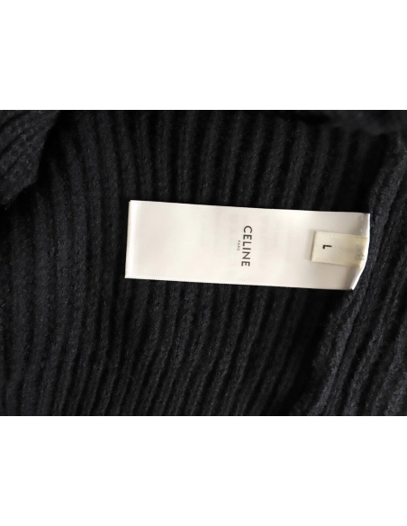 Celine leather appliqu¨¦ embroidered wool hoodie,Celine