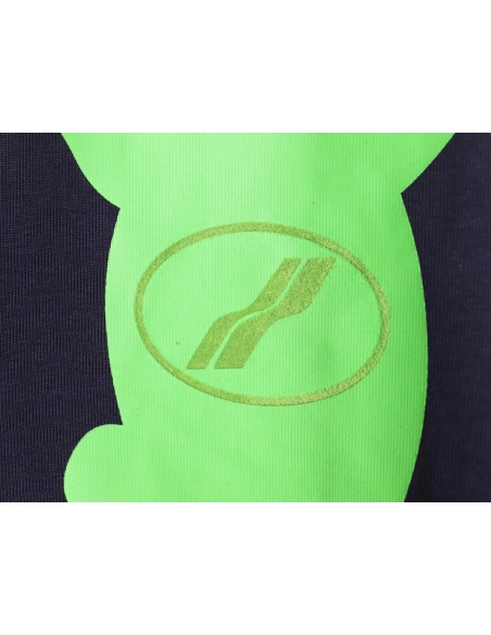 We11done Double-Sided Flocked Bear Print Short-Sleeve T-Shirt,We11done