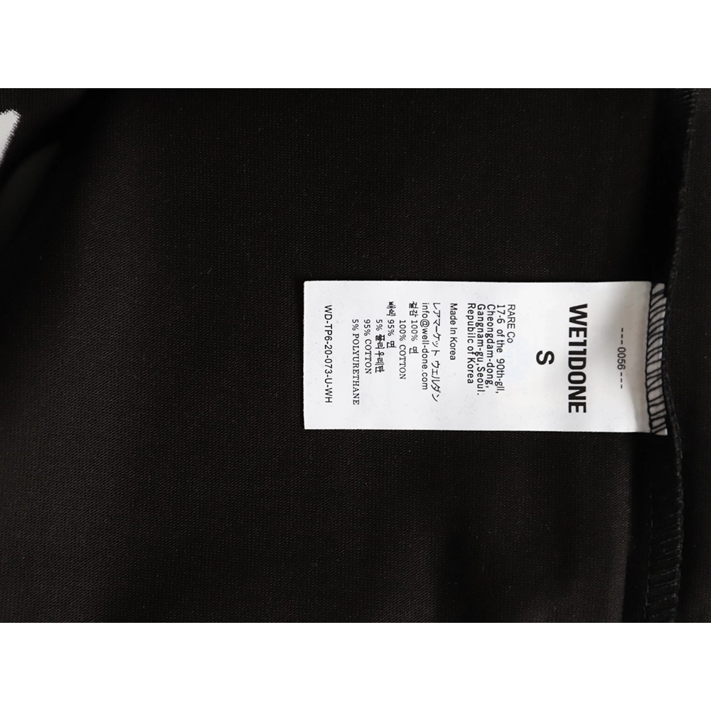 We11done Simple Logo Letter Print Short-Sleeve T-Shirt TSK1,We11done