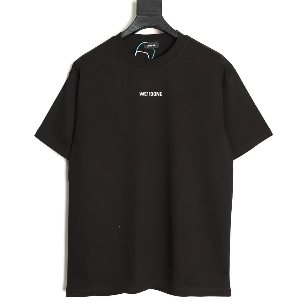 We11done Neckline Logo Letter Print Short-Sleeve T-Shirt TSK1,We11done