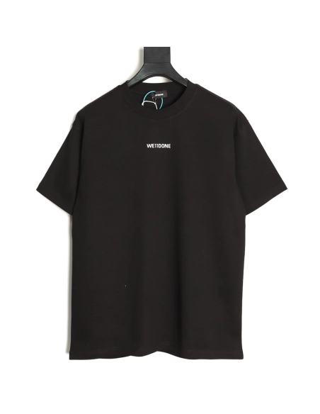 We11done Neckline Logo Letter Print Short-Sleeve T-Shirt TSK1,We11done