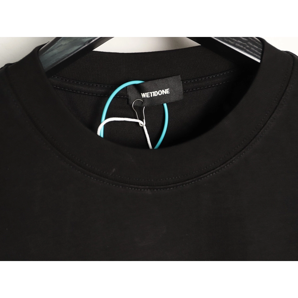 We11done Neckline Logo Letter Print Short-Sleeve T-Shirt TSK1,We11done