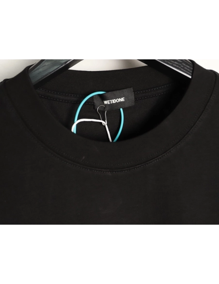 We11done Neckline Logo Letter Print Short-Sleeve T-Shirt TSK1,We11done