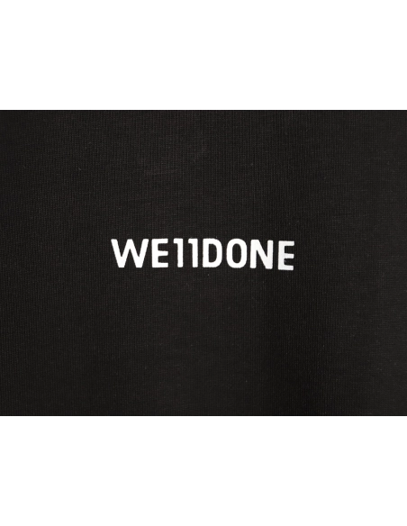 We11done Neckline Logo Letter Print Short-Sleeve T-Shirt TSK1,We11done