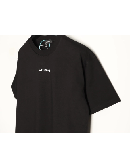 We11done Neckline Logo Letter Print Short-Sleeve T-Shirt TSK1,We11done