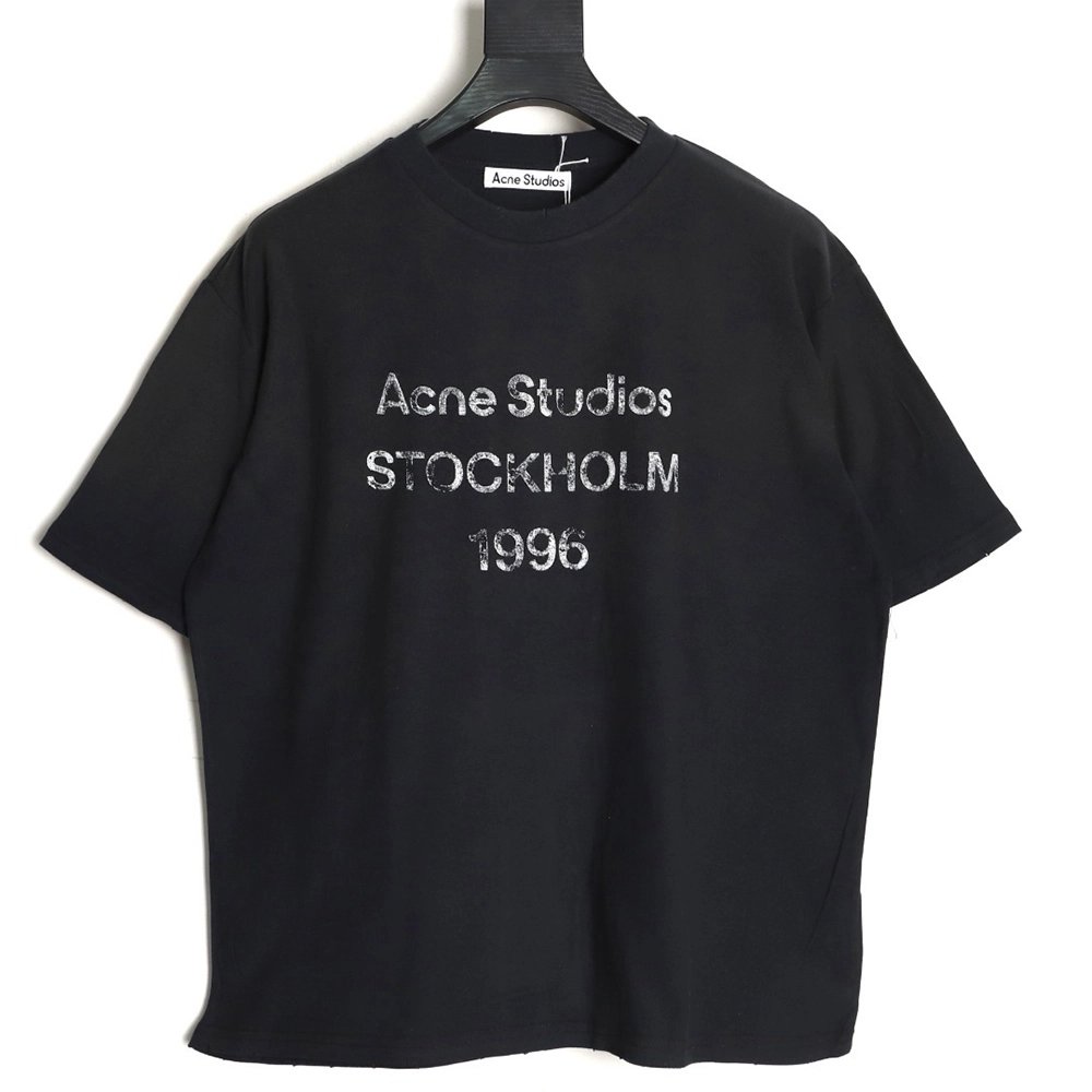 Acne Studios 1996 Letter-Print Short-Sleeve T-Shirt,Acne Studios