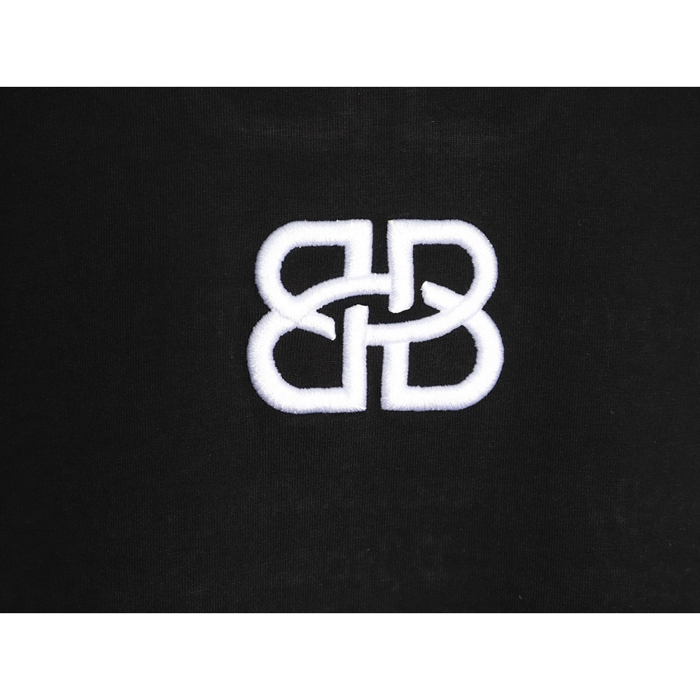 Balenciaga Heavy-Embroidered, Distressed Crewneck T-Shirt TSK1,Balenciaga