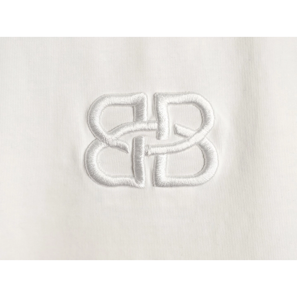 Balenciaga Heavy-Embroidered, Distressed Crewneck T-Shirt,Balenciaga
