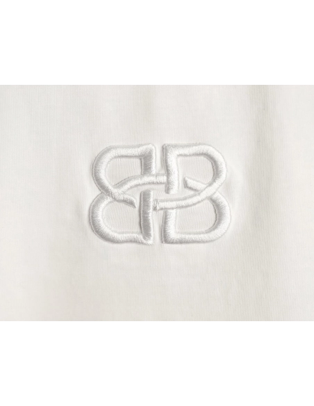 Balenciaga Heavy-Embroidered, Distressed Crewneck T-Shirt,Balenciaga