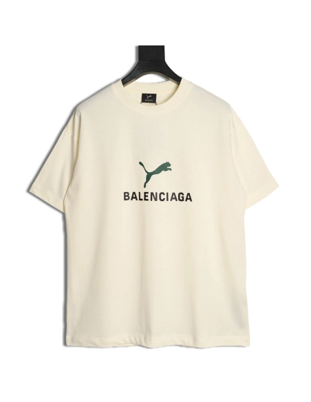 Balenciaga PUMA Collaboration Printed Short-Sleeve T-Shirt,Balenciaga