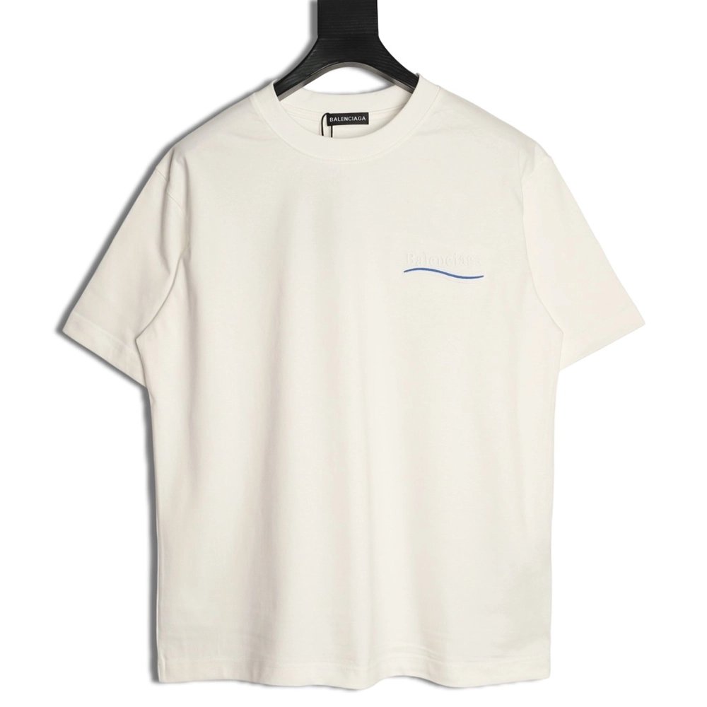 Balenciaga Cola Burnout Patch Embroidery Short-Sleeve T-Shirt,Balenciaga