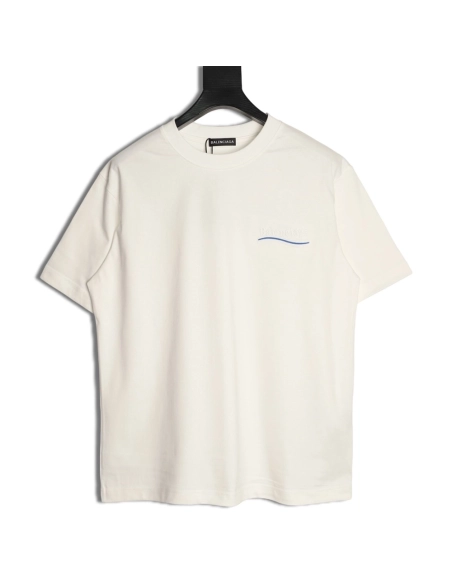 Balenciaga Cola Burnout Patch Embroidery Short-Sleeve T-Shirt,Balenciaga