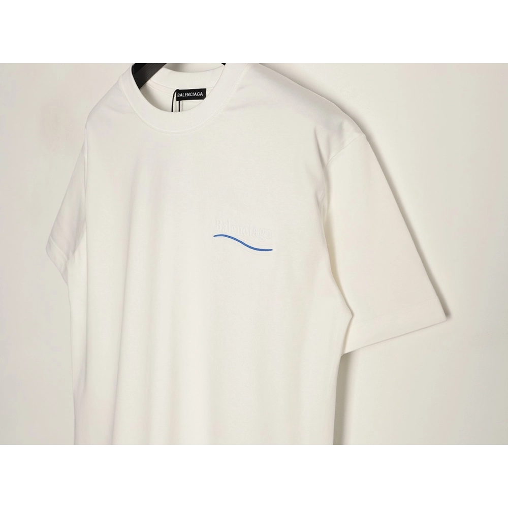 Balenciaga Cola Burnout Patch Embroidery Short-Sleeve T-Shirt,Balenciaga