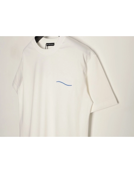 Balenciaga Cola Burnout Patch Embroidery Short-Sleeve T-Shirt,Balenciaga