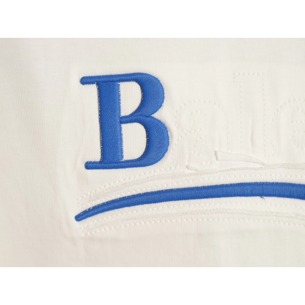 Balenciaga Cola Burnout Patch Embroidery Short-Sleeve T-Shirt,Balenciaga