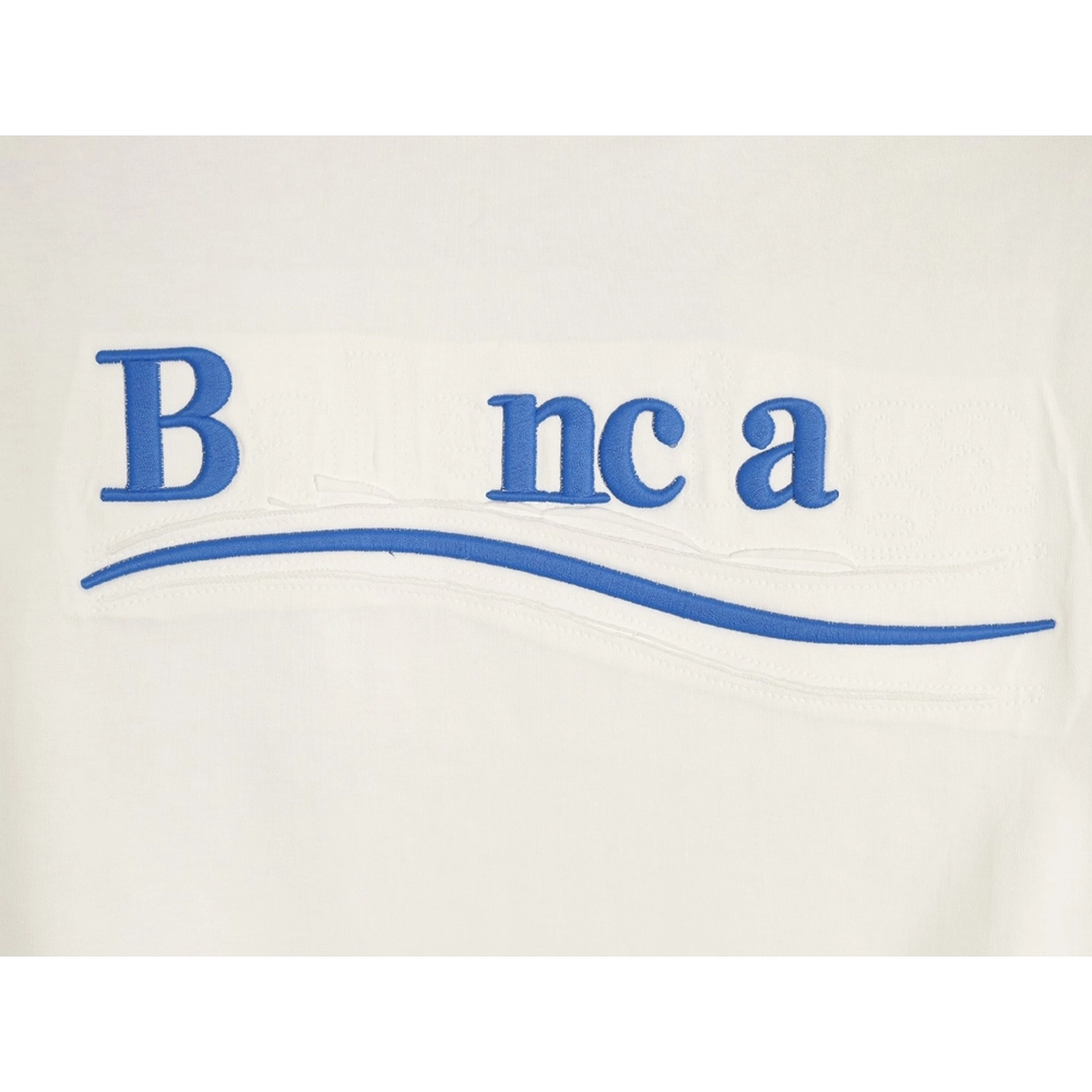 Balenciaga Cola Burnout Patch Embroidery Short-Sleeve T-Shirt,Balenciaga