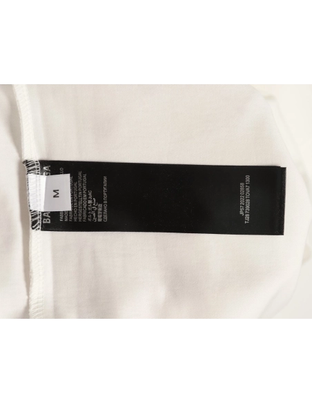 Balenciaga Cola Burnout Patch Embroidery Short-Sleeve T-Shirt,Balenciaga