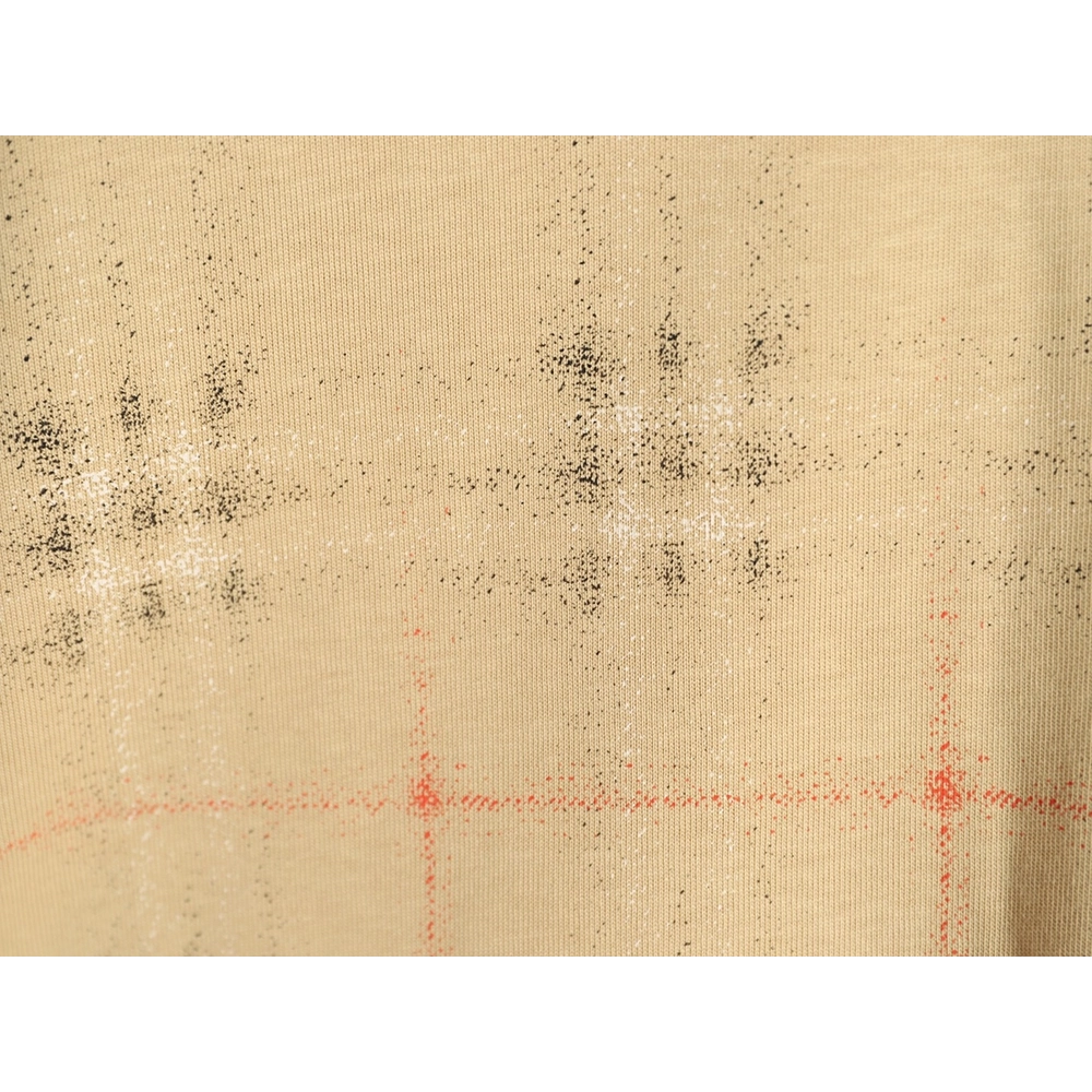 Burberry gradient blurred check print short-sleeved T-shirt TSK1,Burberry
