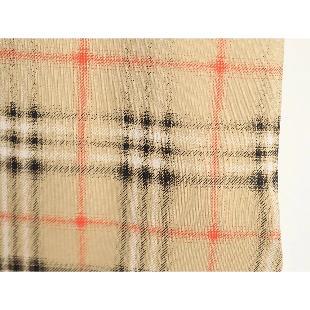 Burberry gradient blurred check print short-sleeved T-shirt TSK1,Burberry