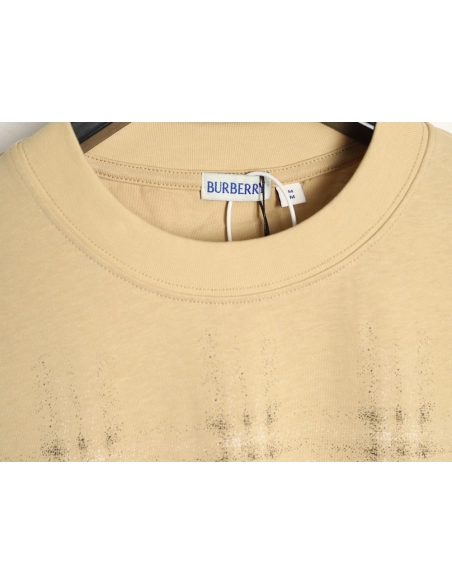 Burberry gradient blurred check print short-sleeved T-shirt TSK1,Burberry