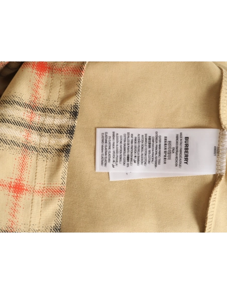 Burberry gradient blurred check print short-sleeved T-shirt TSK1,Burberry