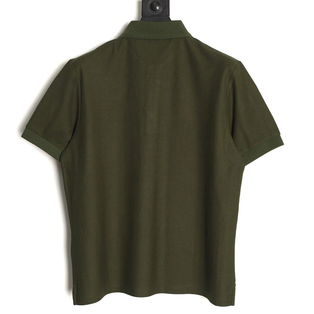 Burberry Battle Horse Embroidery Short-Sleeve Polo Shirt,Burberry