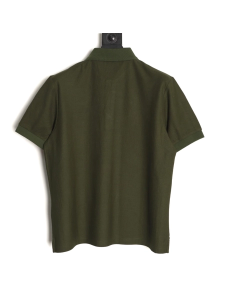 Burberry Battle Horse Embroidery Short-Sleeve Polo Shirt,Burberry