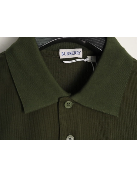 Burberry Battle Horse Embroidery Short-Sleeve Polo Shirt,Burberry