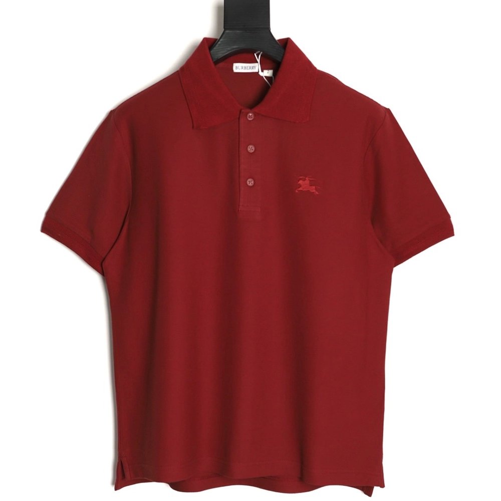 Burberry War Horse Plaid Access Control Short-Sleeve Polo Shirt,Burberry