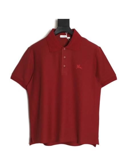 Burberry War Horse Plaid Access Control Short-Sleeve Polo Shirt,Burberry