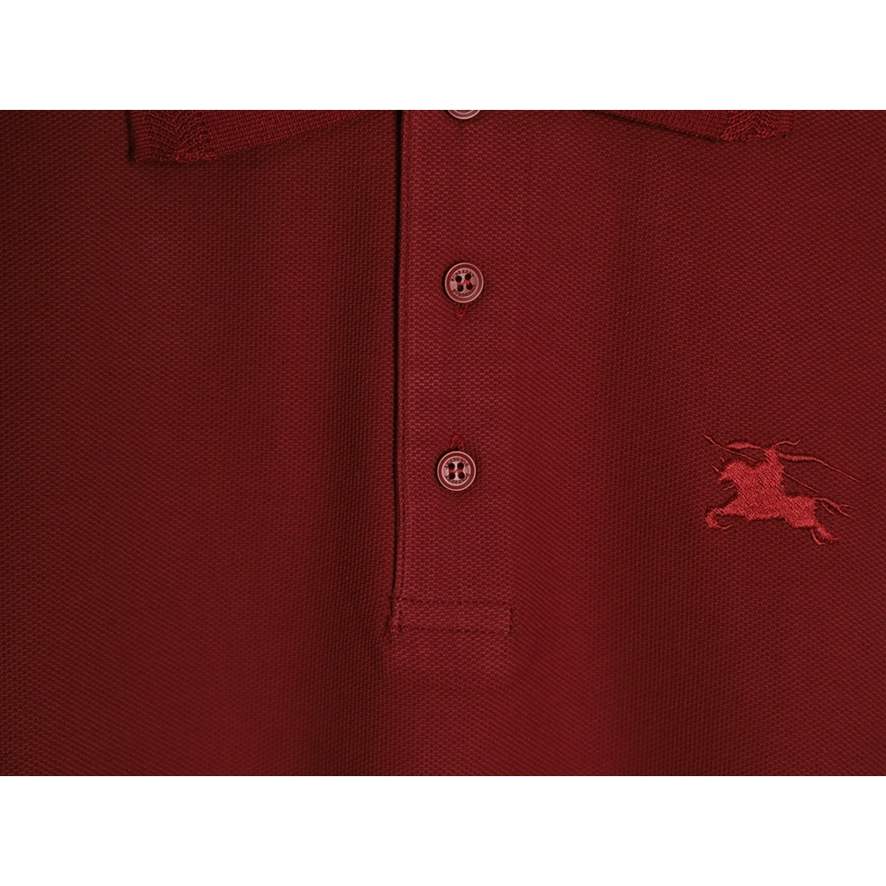 Burberry War Horse Plaid Access Control Short-Sleeve Polo Shirt,Burberry