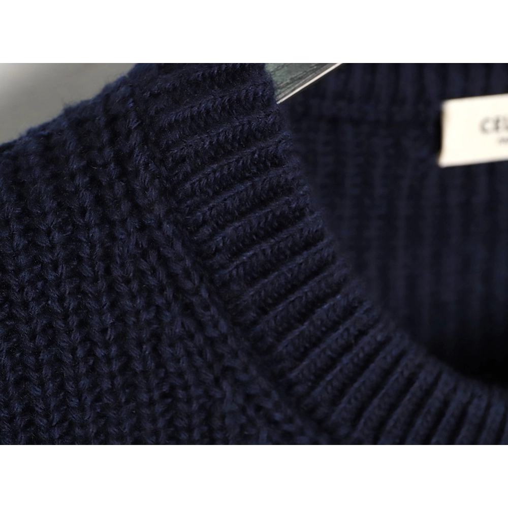 Celine Embroidered Letter Crew Neck Sweater,Celine