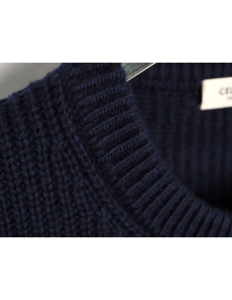 Celine Embroidered Letter Crew Neck Sweater,Celine