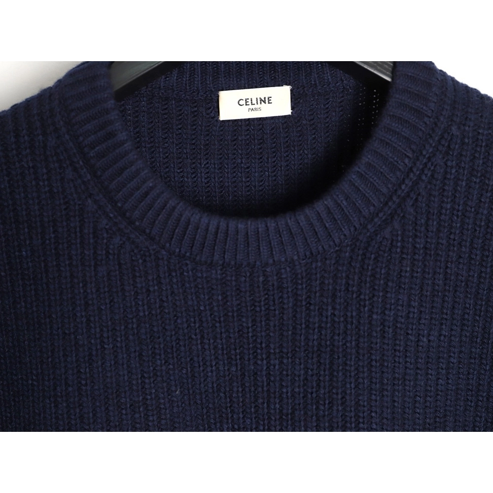 Celine Embroidered Letter Crew Neck Sweater,Celine