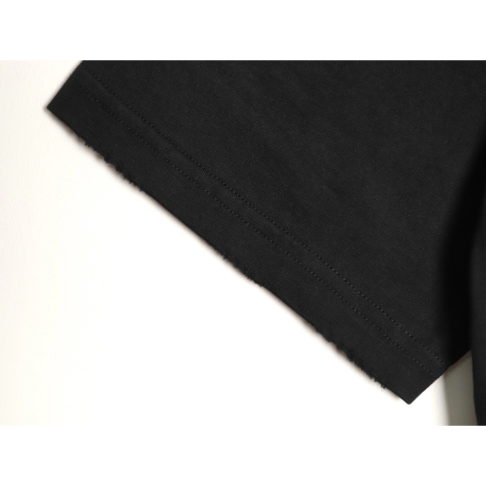 Chrome Hearts Horseshoe Cross Burnout Appliqu¨¦ Embroidered Ripped Short-Sleeve T-Shirt TSK2,Chrome Hearts
