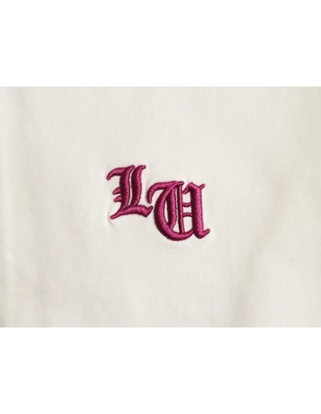 Chrome Hearts Horseshoe Cross Burnout Appliqu¨¦ Embroidered Ripped Short-Sleeve T-Shirt TSK1,Chrome Hearts
